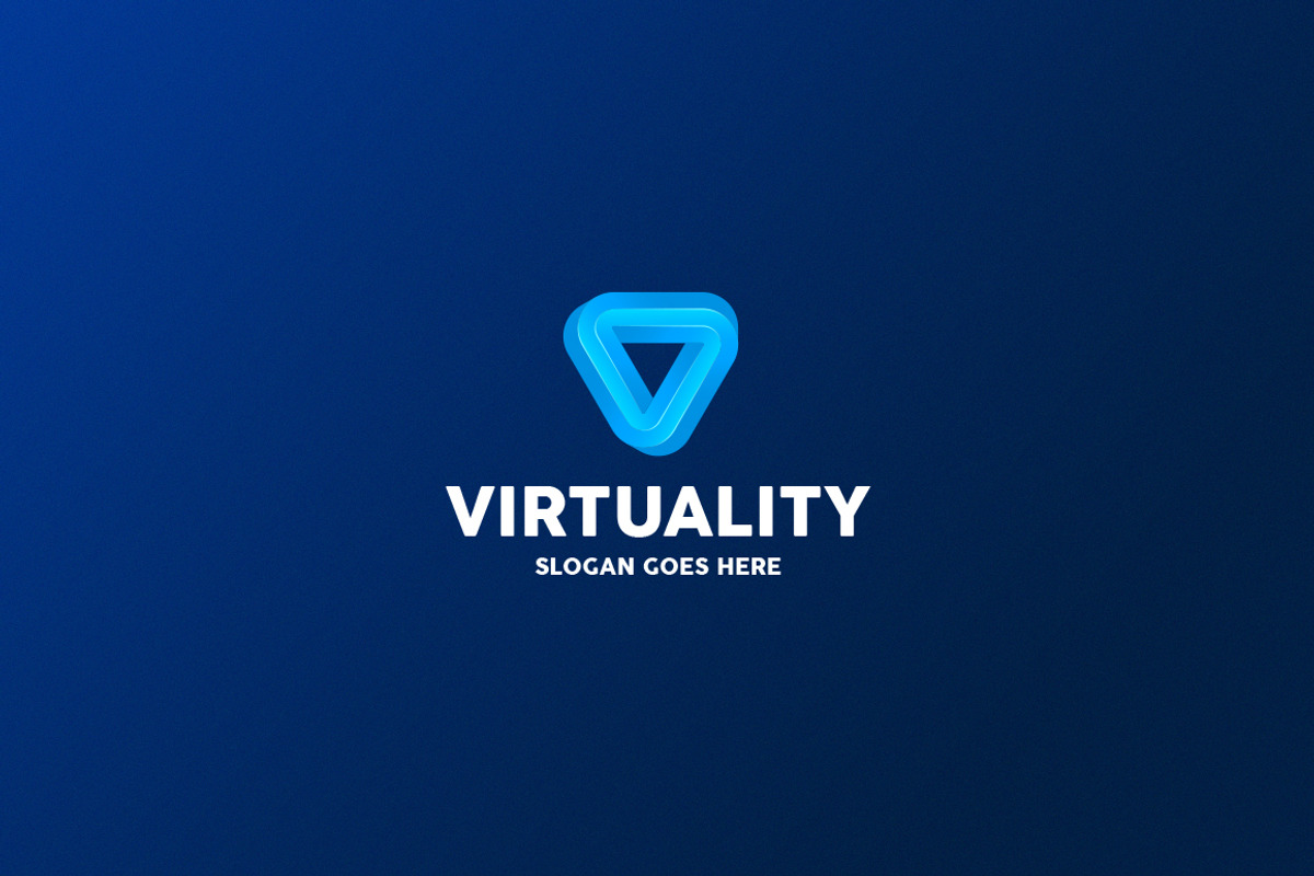 Virtuality • Letter V Logo Template, a Branding & Logo Template by Rudy-design