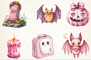 Pink Halloween Sublimation Clipart, a Seasonal Illustration by Rose Art (Thumbnail 3 of 7)