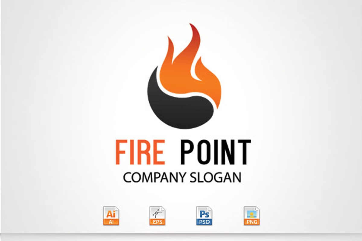 Fire Point Logo, a Branding & Logo Template by stock6design