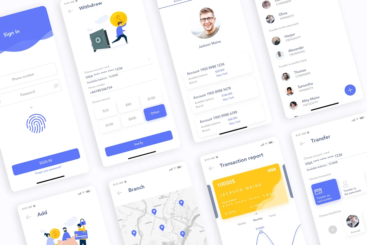MooBank - Banking App Design UI Kit, an App Template by Capi Product (Photo 5 of 6)