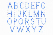 Watercolor Blue Bamboo Alphabet, a Decorative Illustration by SvetaArtStore (Thumbnail 3 of 6)