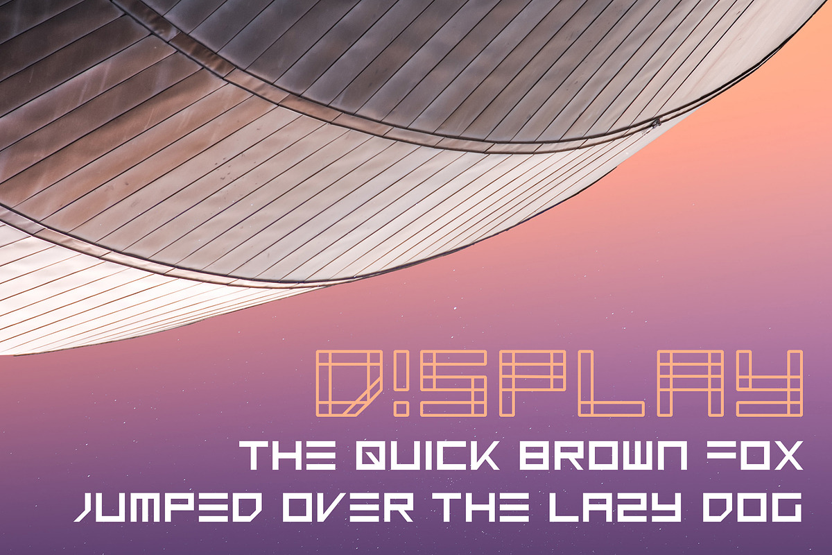 Arkitekt typeface, five fonts preview 5