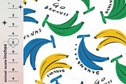 Banana fruit Seamless Pattern Set, a Pattern Graphic by Nansirins Studio (Thumbnail 4 of 9)