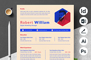 Timeline Resume with Visual Elements, a Resume Template by ResumeInventor (Thumbnail 1 of 5)