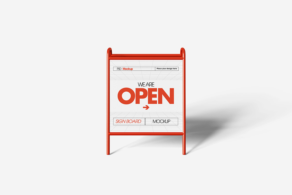 Signboard Mockup, an Advertising Mockup by Indah (Photo 4 of 6)