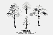 Tree Ink Silhouettes, an Object Graphic by Digital Art Creations (Thumbnail 2 of 5)
