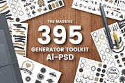 395 VINTAGE GENERATOR TOOLKIT, a Branding & Logo Template by Toonsteb (Thumbnail 1 of 13)