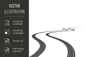 Tire Track, a Background Graphic by DvargShop