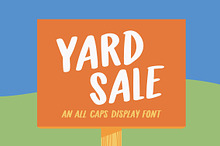 Yard Sale - Handwritten Display Font