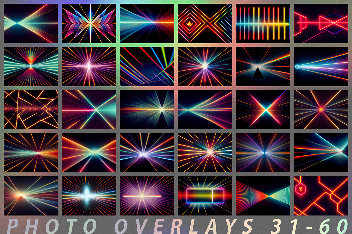 120 Retro Lights Photo Overlays, a Texture Graphic by ArtistMef (Photo 4 of 14)