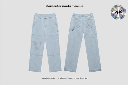 Carpenter pants mockup, a Bottom Mockup by Voyage Studio