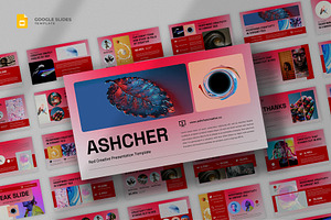 Red Creative Google Slides Template, a Presentation Template by fluffstudio