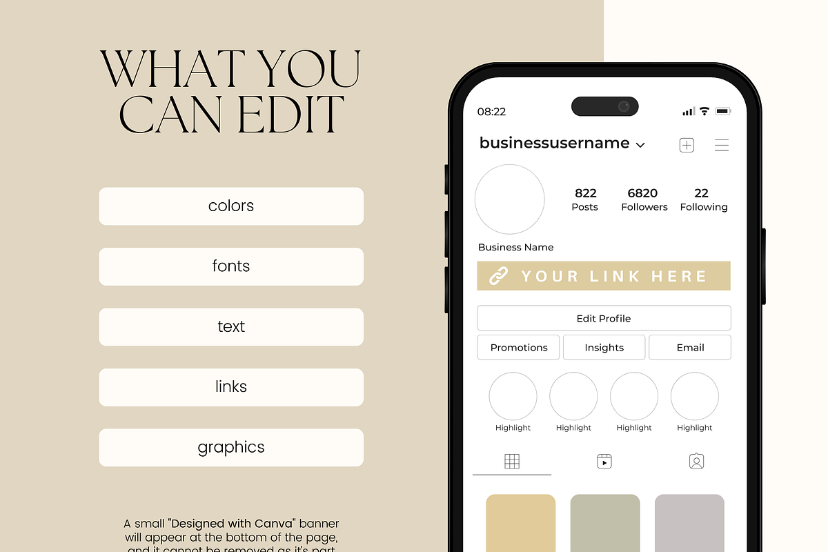 Canva Link in Bio Template, a Landing Page Template by Branding Babe Co. (Photo 4 of 5)