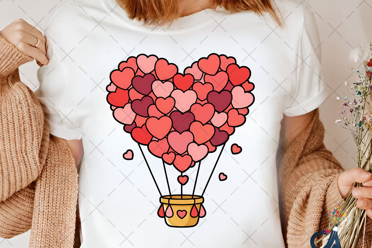 Valentine's Day Heart Balloons Png, an Illustration by Creative Art (Photo 5 of 6)