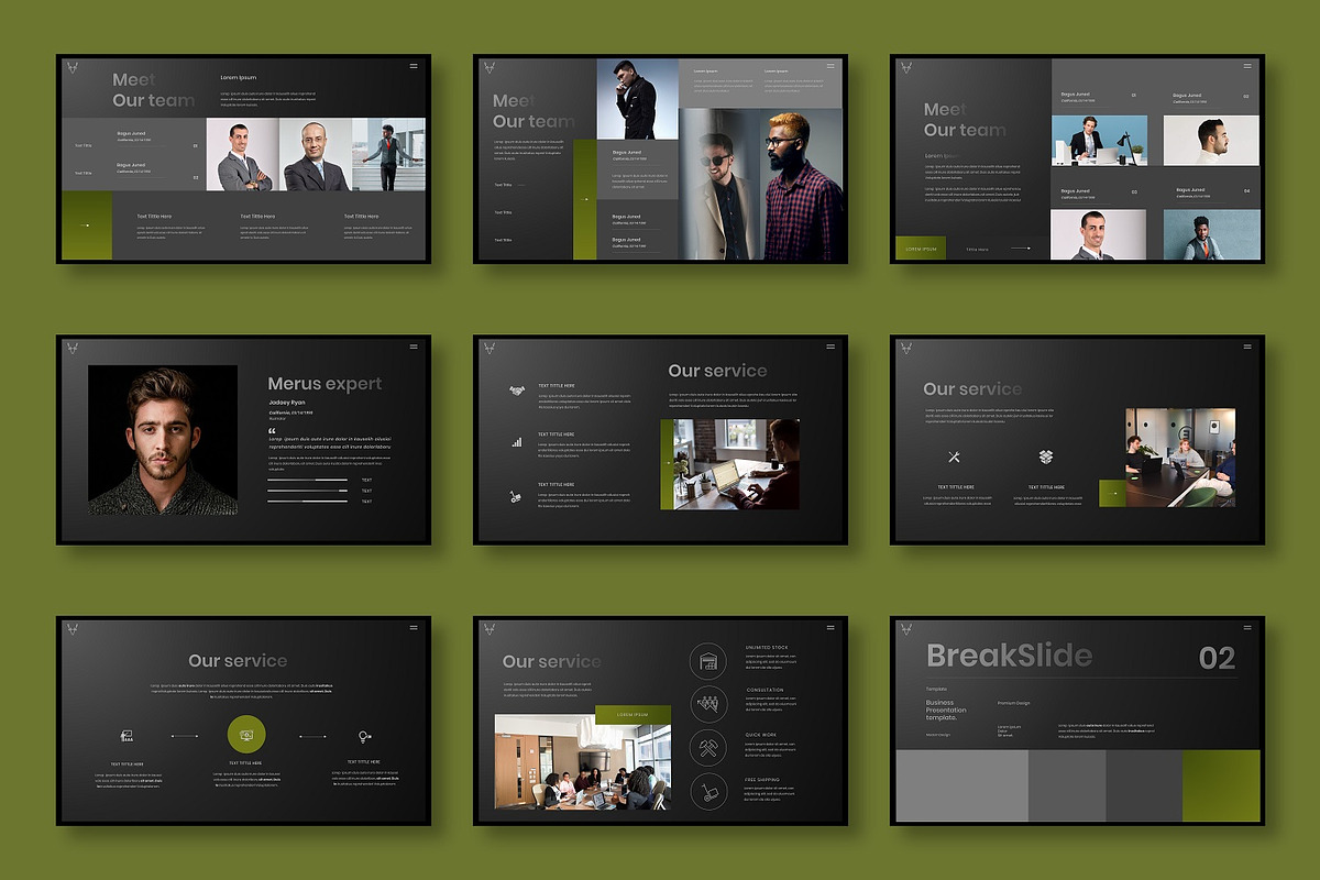 Merus - Business Google Slide, a Presentation Template by Dens Creative Studio (Photo 3 of 6)