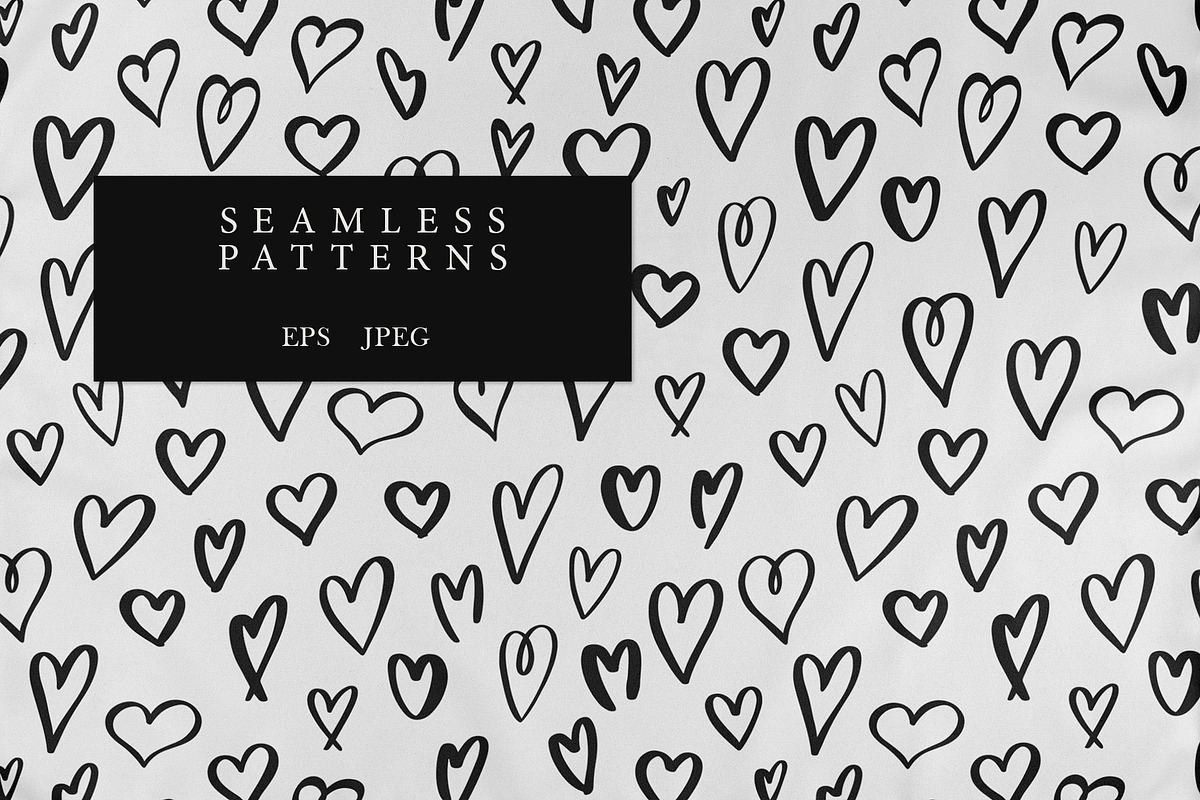Love - Patterns Collection, a Pattern Graphic by PatrushevaYana