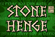 Stonehenge - runic middle earth font, a Serif Font by Comicraft Fonts (Thumbnail 1 of 4)