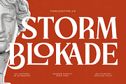Storm Blokade Modern Display Serif, a Serif Font by timelesstype.co (Thumbnail 1 of 20)
