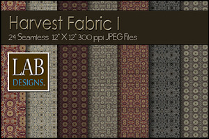 24 Seamless Fall Fabric Textures I