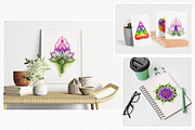 Meditation watercolor set, a Decorative Illustration by Olha Urdeichuk (Thumbnail 6 of 6)