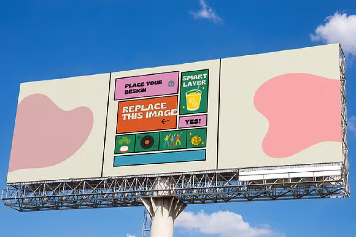 Billboard Mockup Template, an Advertising Mockup by GearShift