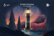 Procreate Shader Brushes Bundle, a Brush Add-On by brushapes.com (Thumbnail 15 of 33)