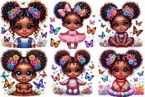 Little Baby Girls, Black Girl Png