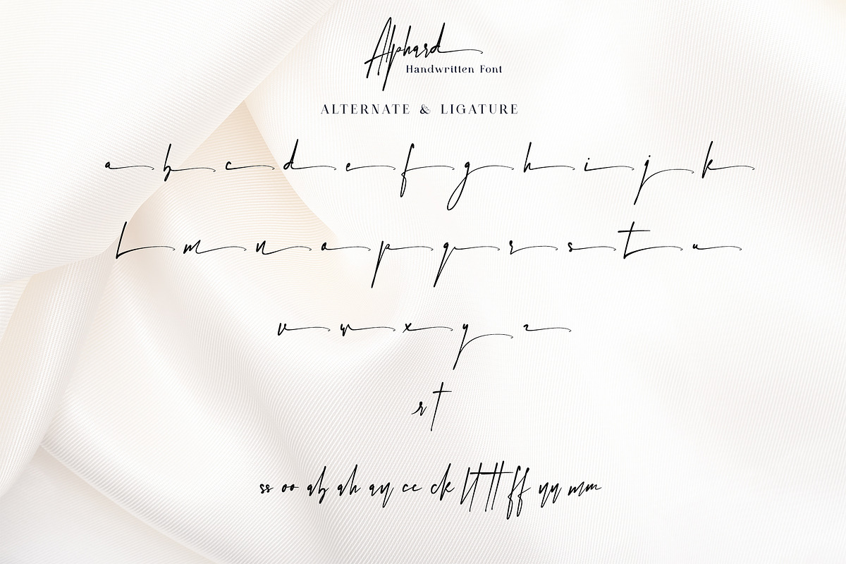 Alphard - A Handwritten Font