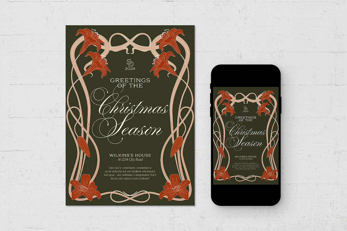 Christmas Invitation Template, an Invitation Template by BrandPacks (Photo 2 of 5)