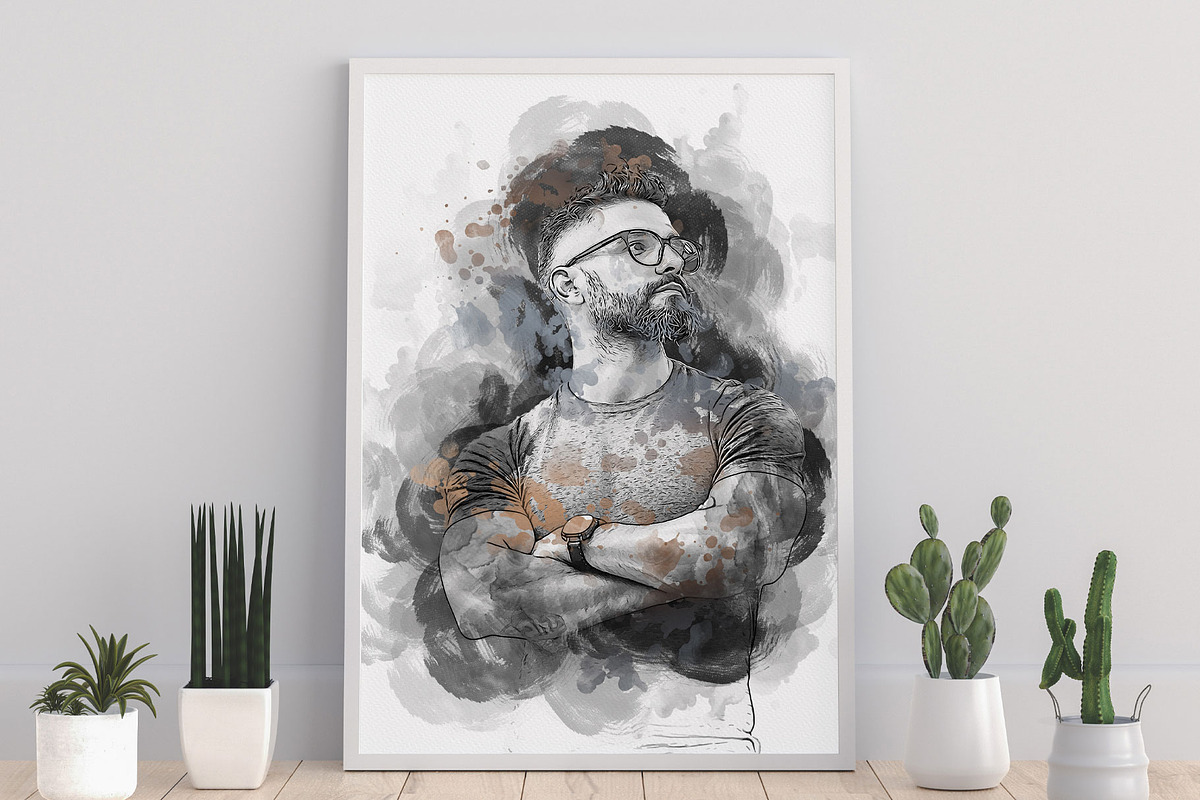 Mixed Art Watercolor Effect Template, an Action Add-On by MRI STUDIO (Photo 7 of 24)