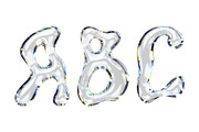 Transparent Glassy Alphabet, Numbers, an Illustration by Stellalunarts (Thumbnail 1 of 5)