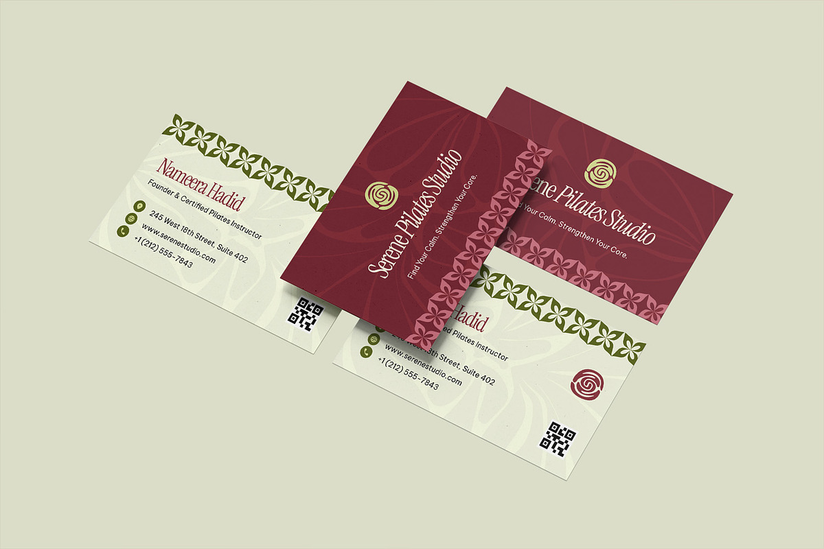Serene - Business Card, a Business Card Template by StreaksideStd (Photo 3 of 3)