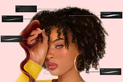 Braid and Curl Brushes for Procreate, a Brush Add-On by NaomiArts (Thumbnail 3 of 7)