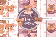 Adorable Little Mice Patterns, a Pattern Graphic by DrawStudio1988 (Thumbnail 2 of 11)