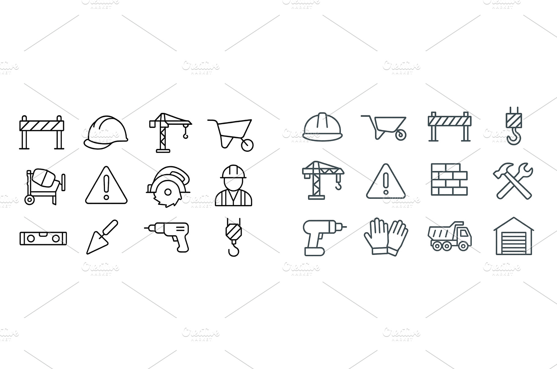 Construction symbols and tools, an Industrial Photo by ZinetroN