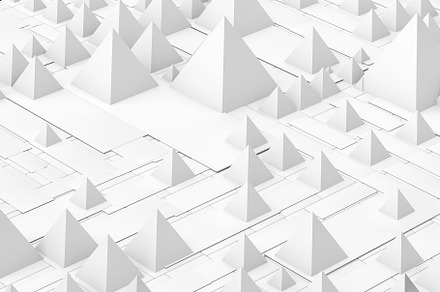 Abstract white 3d background, an Abstract Photo by OSORIOartist