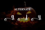 Spooky Pumpkin | Script Font, a Handwritten Font by Scratchones (Thumbnail 8 of 9)