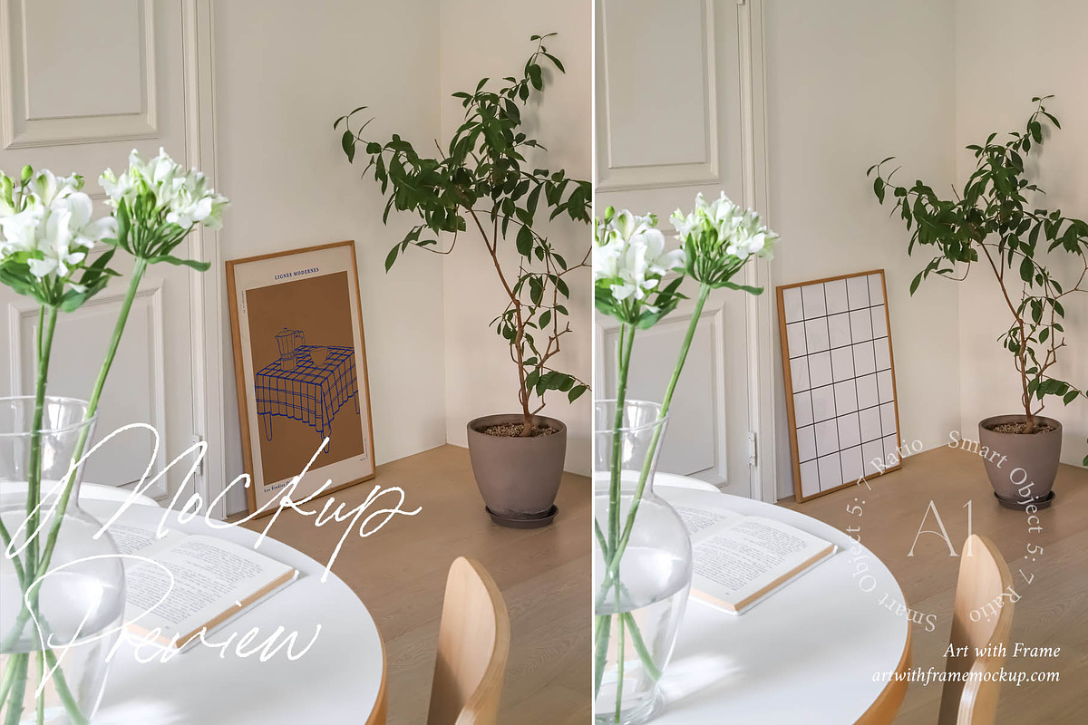 20 Scandinavian Living Room Mockup, a Product Mockup by ArtwithFrame (Photo 9 of 13)