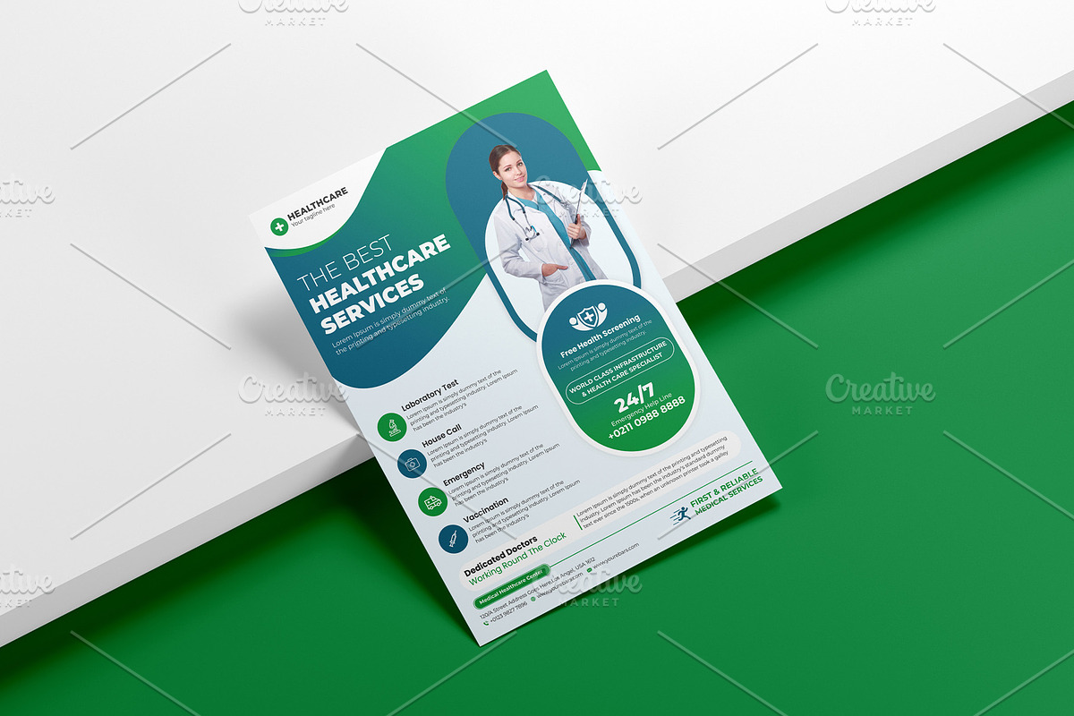 Medical Flyer Template, a Flyer Template by Stock_Design