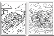 VEHICLES COLORING PAGES for KIDS, a Decorative Illustration by Design Station (Thumbnail 3 of 4)