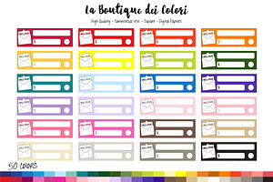 50 Rainbow Bill Tracker Clip Art