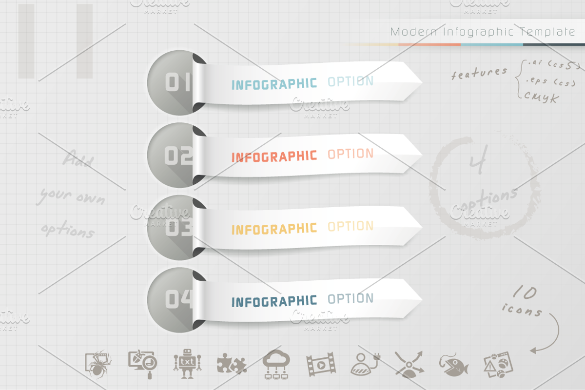 Modern Infographic Options (11), a Presentation Template by Infographic Paradise