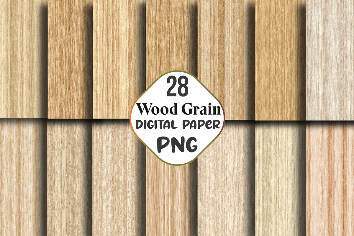 Wheat Wood Grain Textures, an Illustration by CraftArtStudio (Photo 1 of 3)