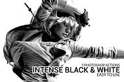 Intense Black & White Actions, an Action Add-On by Designer Essentials (Thumbnail 1 of 10)
