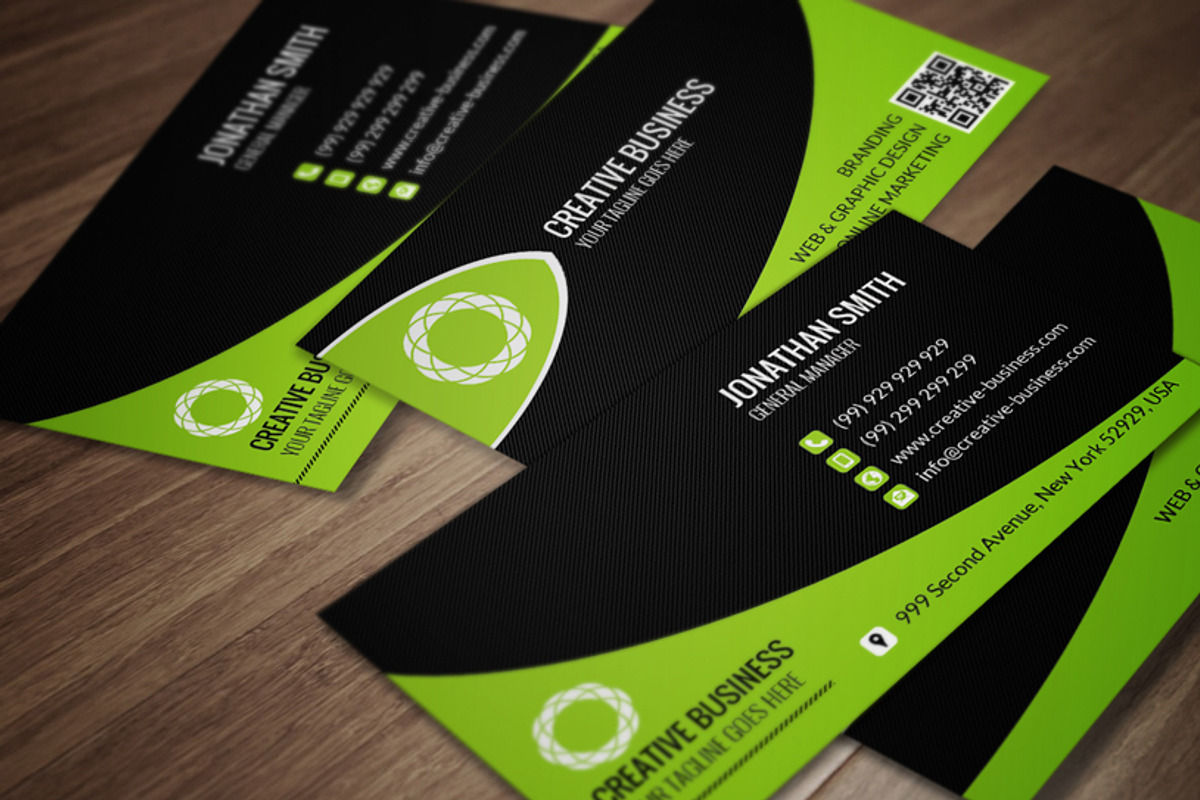 Corporate Business Card CM044, a Business Card Template by annozio (Photo 1 of 4)