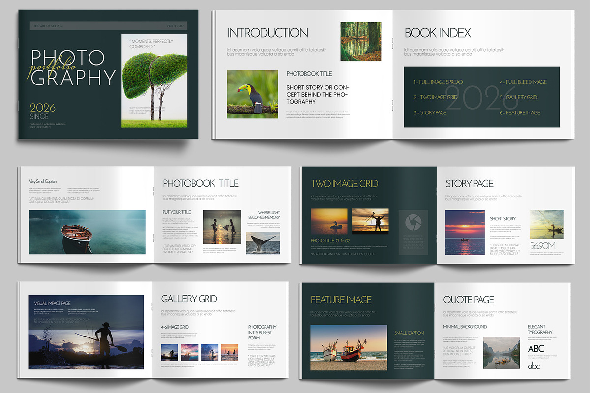 Photography Book Template, a Brochure Template by MightyDesign (Photo 1 of 9)