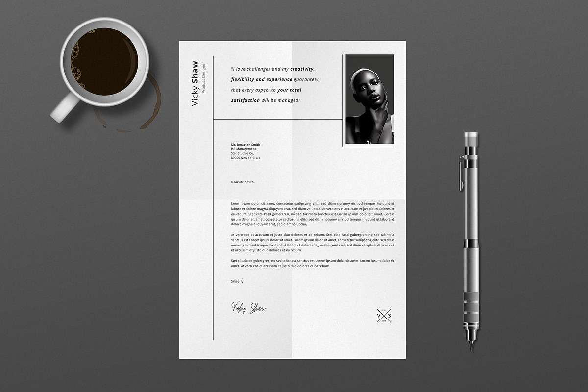 Vicky Resume Template, a Resume Template by Nina Shaw (Photo 2 of 10)