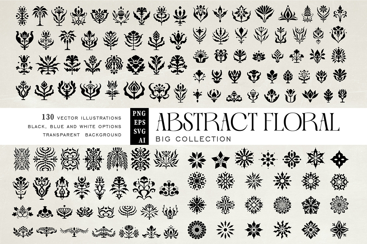 Big Abstract Minimal Floral bundle, an Object Graphic by Garden in frame (Photo 1 of 8)