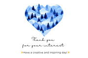 Blue Forest Watercolor, an Illustration by Mashimara (Thumbnail 5 of 5)