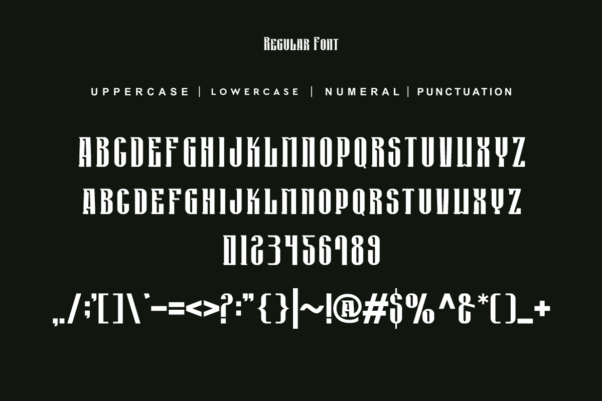 Gozone Roxikang - Tall & Military, a Sans Serif Font by QR Design Studio (Photo 7 of 9)